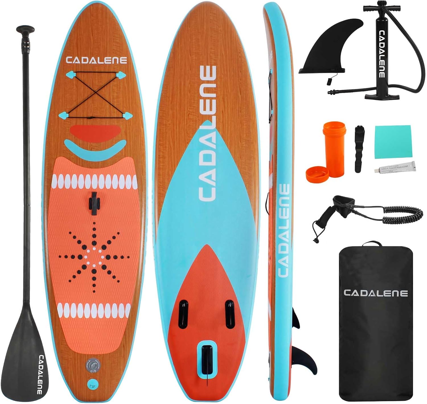 Inflatable Stand Up Paddle Board with SUP Accessories, Anti-Slip EVA Deck, Family-Friendly SUP Boards for Adults & Youth of All Skill Levels, Versatile Yoga Paddle Board
