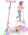 Gyroor KS2 Kids Electric Scooter – 5 MPH Safe Speed, Foot Sensor Start, LED Lights, Adjustable Handlebar, 2 Hr Fast Charge, UL2272 Certified, Ages 6–12, 121 lb Max Load