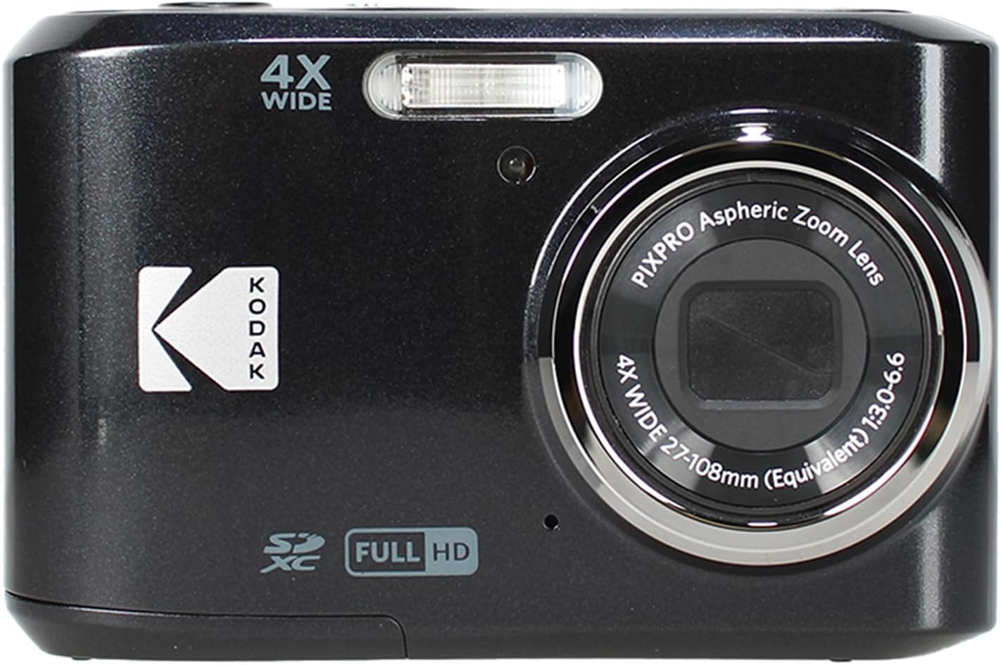 Kodak Pixpro FZ45 Digital Camera (Black) Bundle Including: 2X 64 GB Memory Card, Rechargeable Batteries, Camera Case, Flexible Tripod, Card Reader, Card Wallet, Hand Strap, Full Cleaning Kit