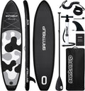 Inflatable Stand Up Paddle Board with SUP Accessories, Anti-Slip EVA Deck, 10'6'/11' Wide Stance Board, Sup Board for Adults & Youth of All Skill Levels Backpack