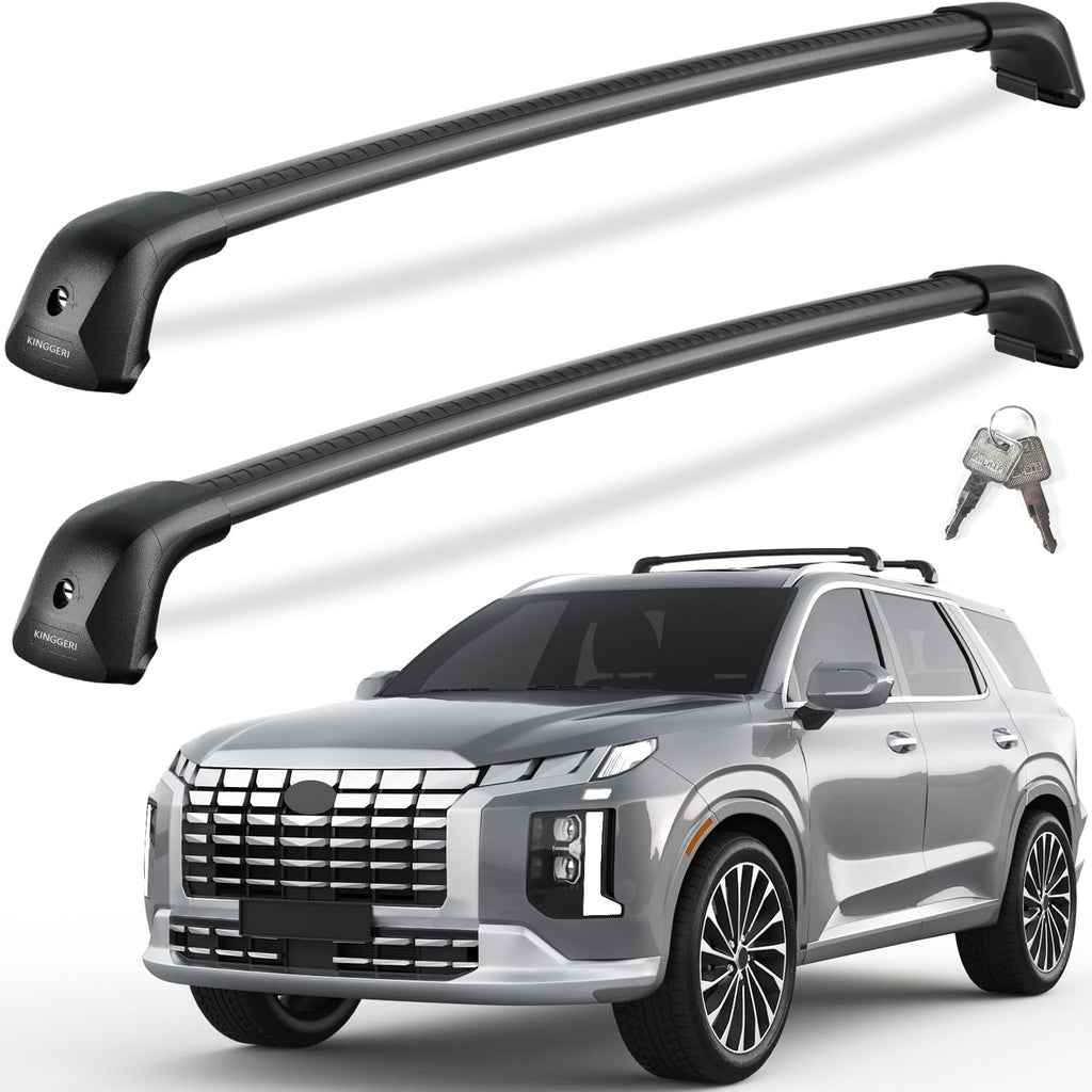 KINGGERI 330lb Lockable Roof Rack Cross Bars Compatible with Hyundai Palisade 2019-2025 SE SEL XRT Limited Calligraphy, Heavy Duty Rooftop Aluminum Roof Rails Crossbars Cargo Luggage Accessories