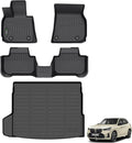 ANBINGO® Floor Mats & Cargo Liner for 2025 BMW X3 (30 xDrive / M50 xDrive) / 2025 X3 All Weather TPE Floor Liners / 1st & 2nd Row Custom Mat Full Set/Accessories - Black