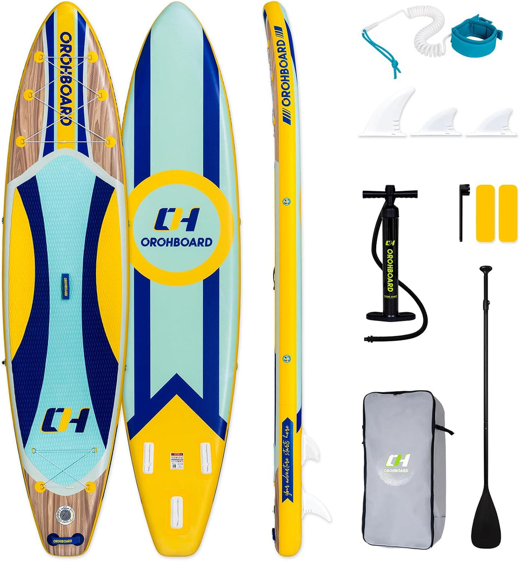 Inflatable Paddle Board 11'6/10'6 Paddle Board - All-Around SUP Board for Adults & Beginners, Stand Up Paddle Board with Complete Accessory Kit for Lake, River, Ocean