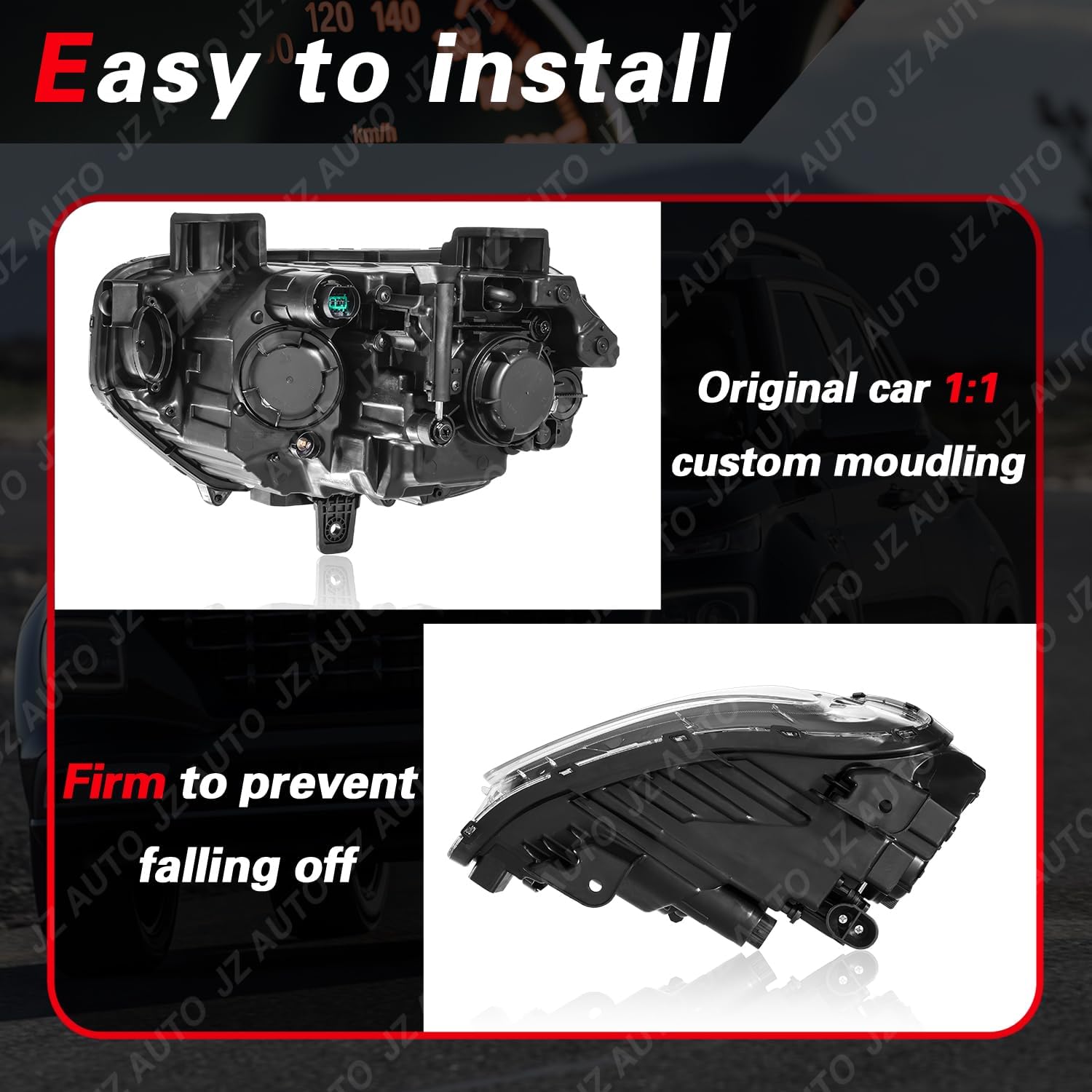 LED Headlight Assembly with Drl Compatible with 2020-2025 Hyundai Venue Limited (Not compatible with SE/SEL), Passenger Side