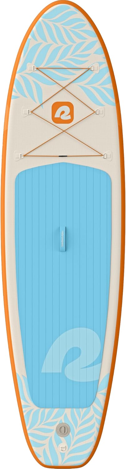 Retrospec Weekender Inflatable Stand Up Paddle Board Includes Paddle, Pump, and Accessories 10'6' Lightweight iSUP, Puncture Resistant Inflatable Paddle Board for Adults