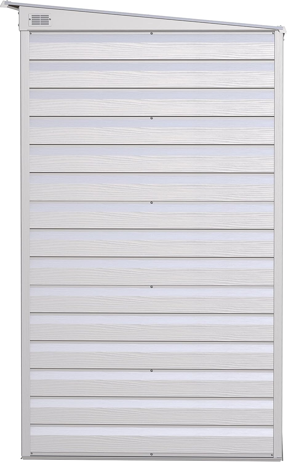 Arrow Select 6' x 4' Outdoor Lockable Steel Storage Shed Building, Flute Grey