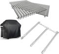 QuliMetal 69787 Grill Burner, Cooking Grates and Grill Cover for Weber Spirit 300 and GS4 Spirit II 300 Series Gas Grills
