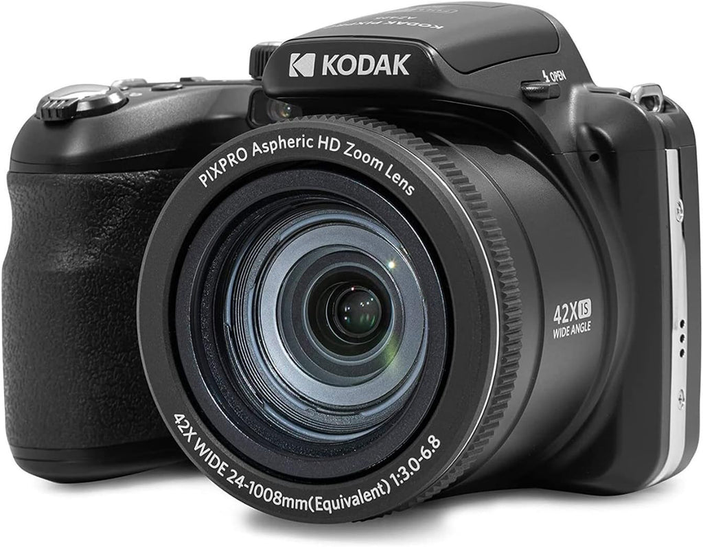 Kodak Pixpro AZ425 Astro Zoom 20MP Digital Camera with 42x Optical Zoom (Black) with Kodak 32GB SD Card Bundle (2 Items)
