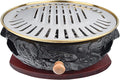 BBQ Barbeque Barbecue Grill, BBQ, Top Korean Smokeless Charcoal Dragon Pattern Cast Iron Grill, Binaural Cross Net，19 Styles (Color : A)