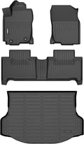 GINNOWY- Floor Mats & Cargo Liner Set for 2013-2018 Toyota RAV4 Hybrid, All Weather Car Mats Custom Fit for Toyota RAV4 Hybrid Accessories