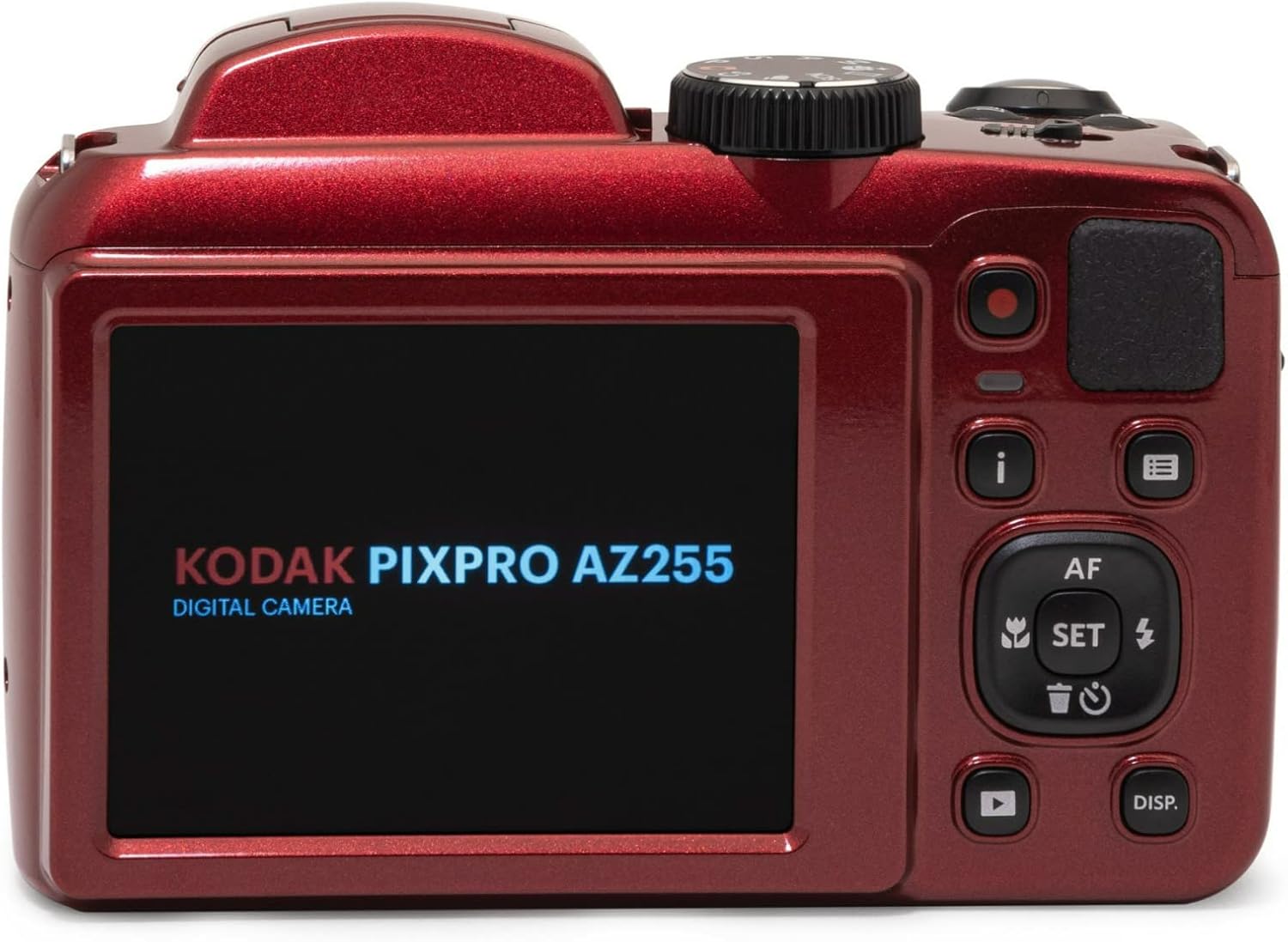 Kodak PIXPRO AZ255 Astro Zoom 16MP Digital Camera (Red) Bundle with 32GB SDHC UHS-I Memory Card, and Camera Case and Accessory for DSLR, Mirrorless, and Camcorders (3 Items)