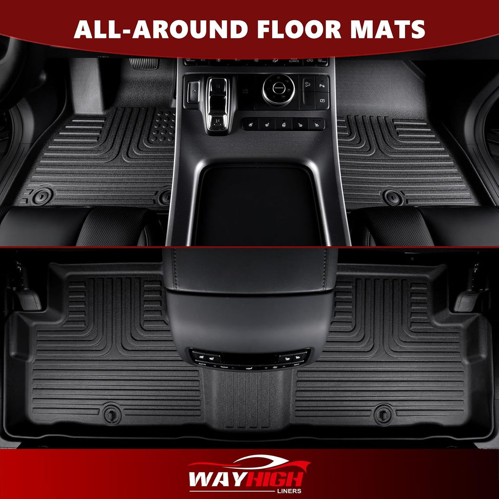 Wayhigh® Floor Mats & Cargo Liner for Hyundai Tucson 2016-2021 (No Hybrid Models), All Weather TPE Car Mats Waterproof Heavy Duty Floor Liners, Floor Mats Custom Fit for Tucson Accessories