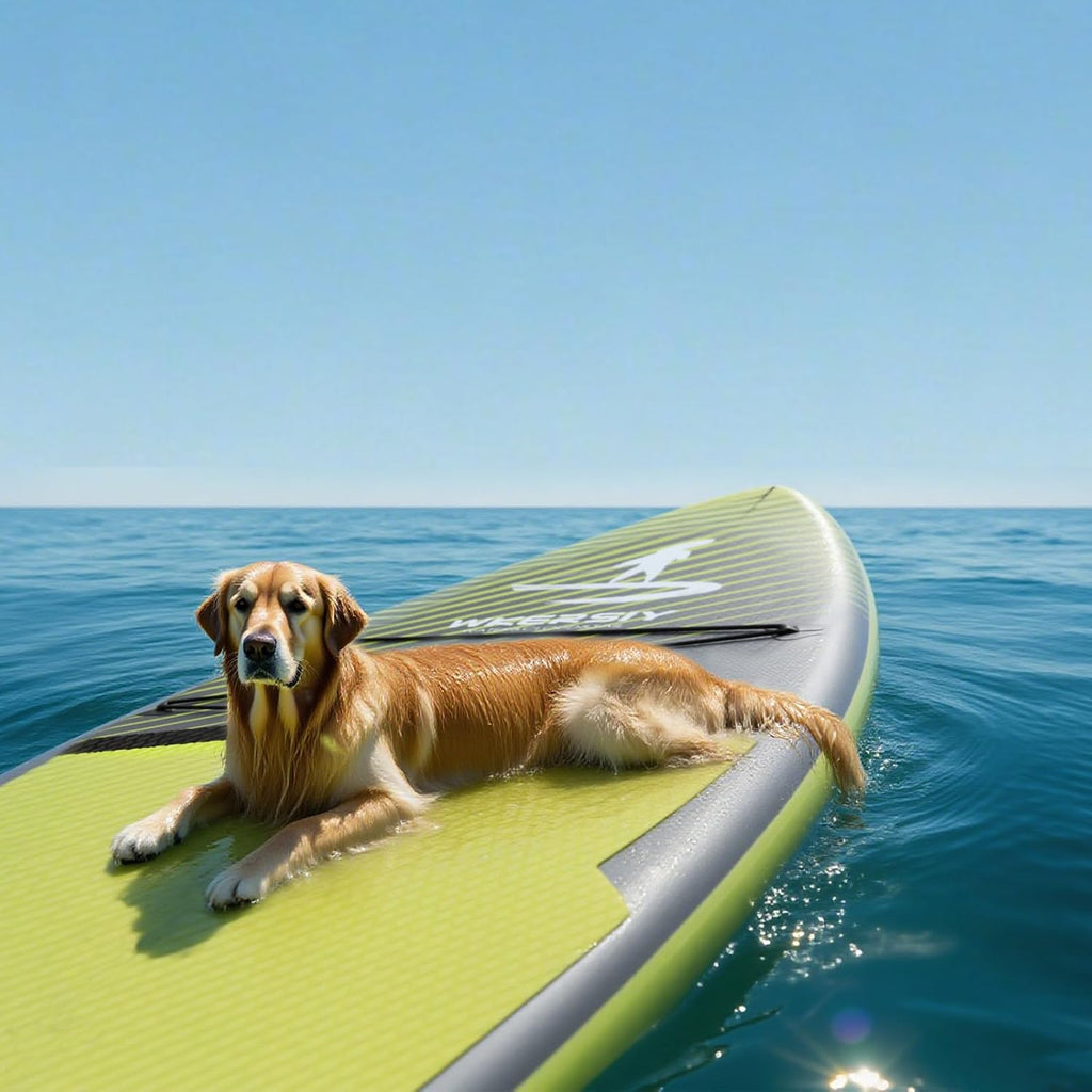 11'32'6 Premium Inflatable Stand Up Paddle Boards with Durable SUP Paddle Board Accessories Wide Stable Design Includes Backpack Required Parts Non-Slip Comfort Deck for Youth & Adults