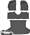 Wayhigh® Floor Mats & Cargo Liner for Toyota Prius v 2012-2018, All Weather TPE Waterproof Heavy Duty, Floor Mats Custom Fit for Prius v 2012 2013 2014 2015 2016 2017 2018 Accessories