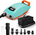 Swonder Seawolf Paddle Board Pump w/ 9000mAh Battery Powered, 2X Faster 20 PSI SUP Electric Air Pump w/Dual Cylinders, Dual Stage, Active Cooling System for Inflatable Paddleboard, Kayak