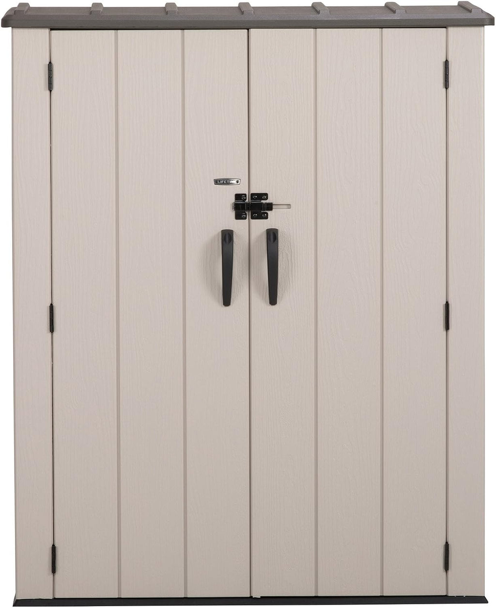 LIFETIME 60280 Vertical Storage Shed, Desert Sand