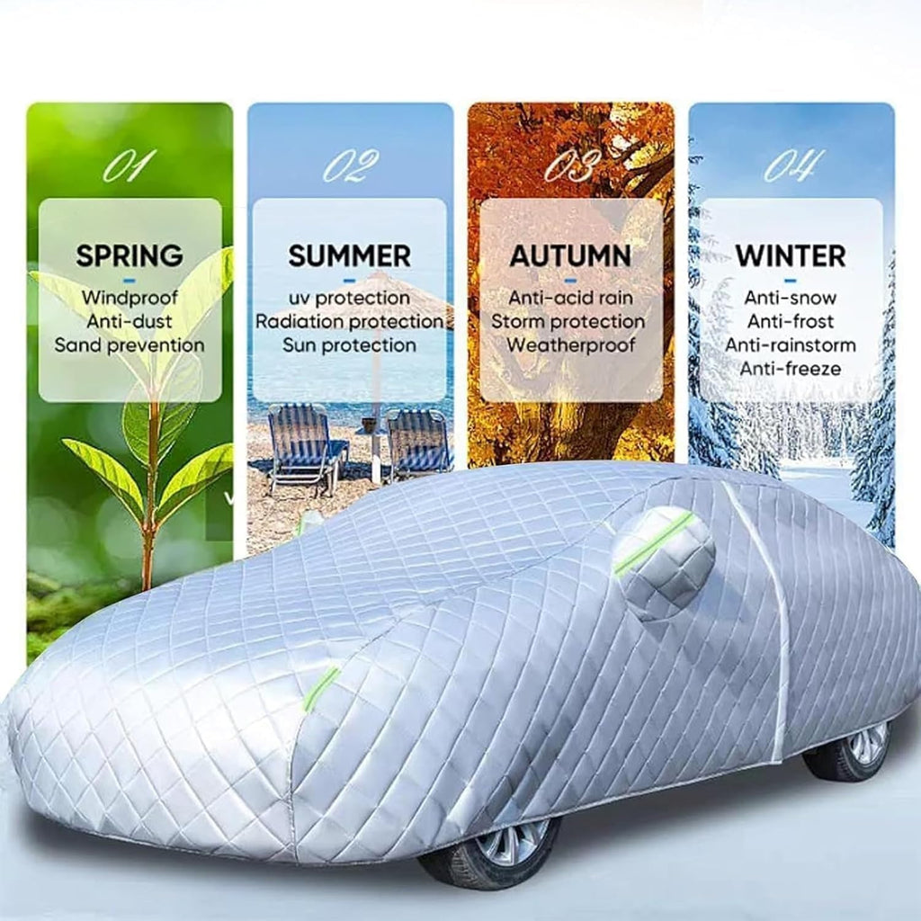 Hail Protector Car Cover Custom Fit for VW Golf Cabrio MK1 1979-94, Hail car Cover with Cotton, Windproof Rain Snow Protection, with Zipper Door062t
