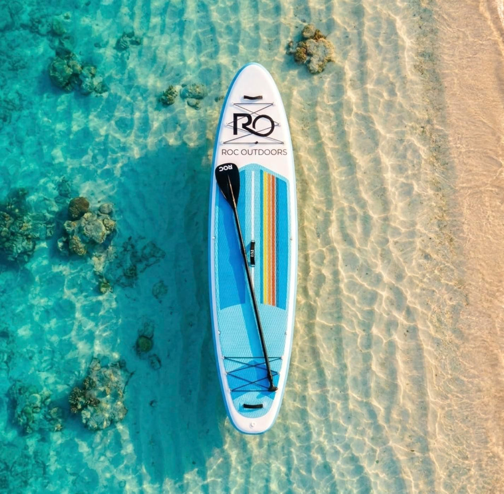 Roc Inflatable Stand Up Paddle Board 10' 6' with Premium SUP Paddle Board Accessories, Wide Stable Design, Non-Slip Comfort Deck for Youth & Adults