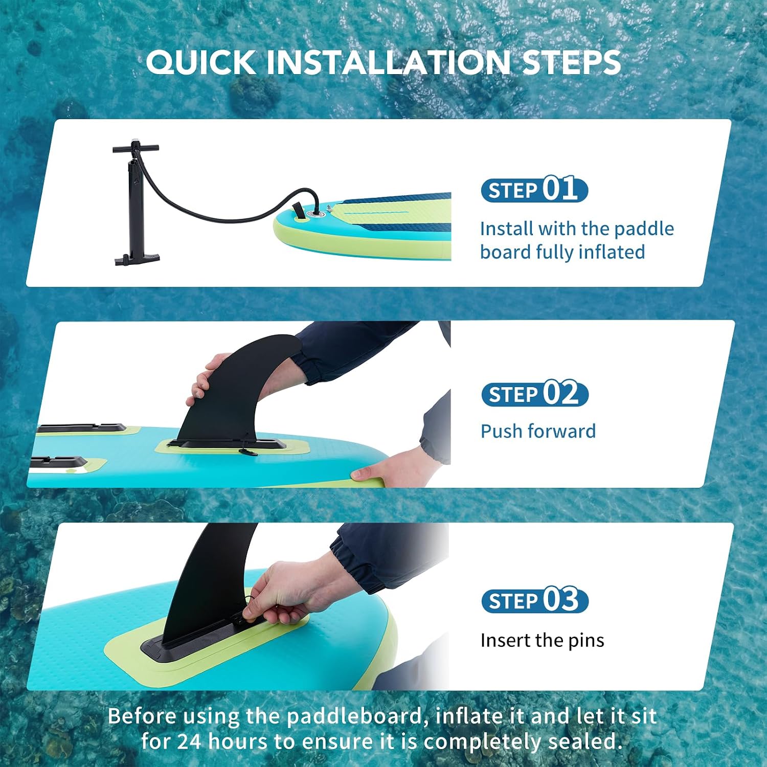 Sweetcrispy Inflatable Stand Up Paddle Board with Premium SUP Paddleboard Accessories,2-in-1 Paddle,Wide Stable Design,Non-Slip Comfort Deck for Adults & Youth of All Skill Levels