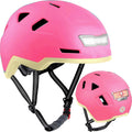 XNITO Kid Bike Helmets for Boys and Girls | Fit Head 51-54cm Circumference | CPSC & NTA-8776 Dual Certified | Multi-Sport Helmets with LED Lights, Magnetic Buckle, Detachable Visor