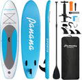 Panana Inflatable Stand Up Paddle Board 10'/10'8''x30''/32''x6'' iSUP Non-Slip Deck Paddleboard for Adults Beginners Youth, with Paddle Pump Fins Leash Backpack