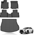 All Weather Car Floor Mats & Cargo Liner Set Fit for NX 2022-2025 2026 NX250 / NX350 / NX350h / NX450h+ Floor Liners Trunk Liner NX Cargo Mat Accessories Black