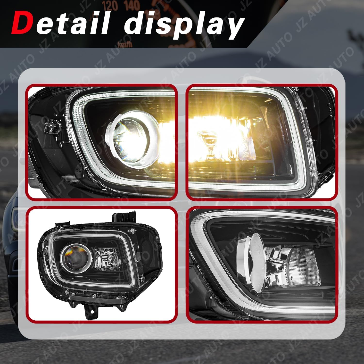 LED Headlight Assembly with Drl Compatible with 2020-2025 Hyundai Venue Limited (Not compatible with SE/SEL), Passenger Side