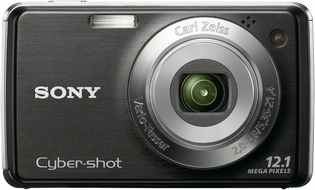 Sony Cybershot DSC-W220 12.1MP Digital Camera with 4x Optical Zoom with Super Steady Shot Image Stabilization (Black)
