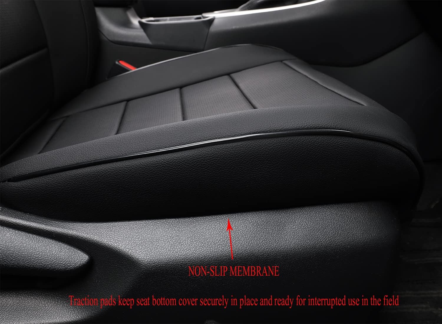 EKR Escape Seat Covers Custom Fit for Ford Escape SE/Titanium 2017-2019 & SEL 2018-2019,(Front Flat Backrest No Curve,Rear W/Armrest),Leather Car Seat Cover Full Set for SUV -Faux Leather(Black)