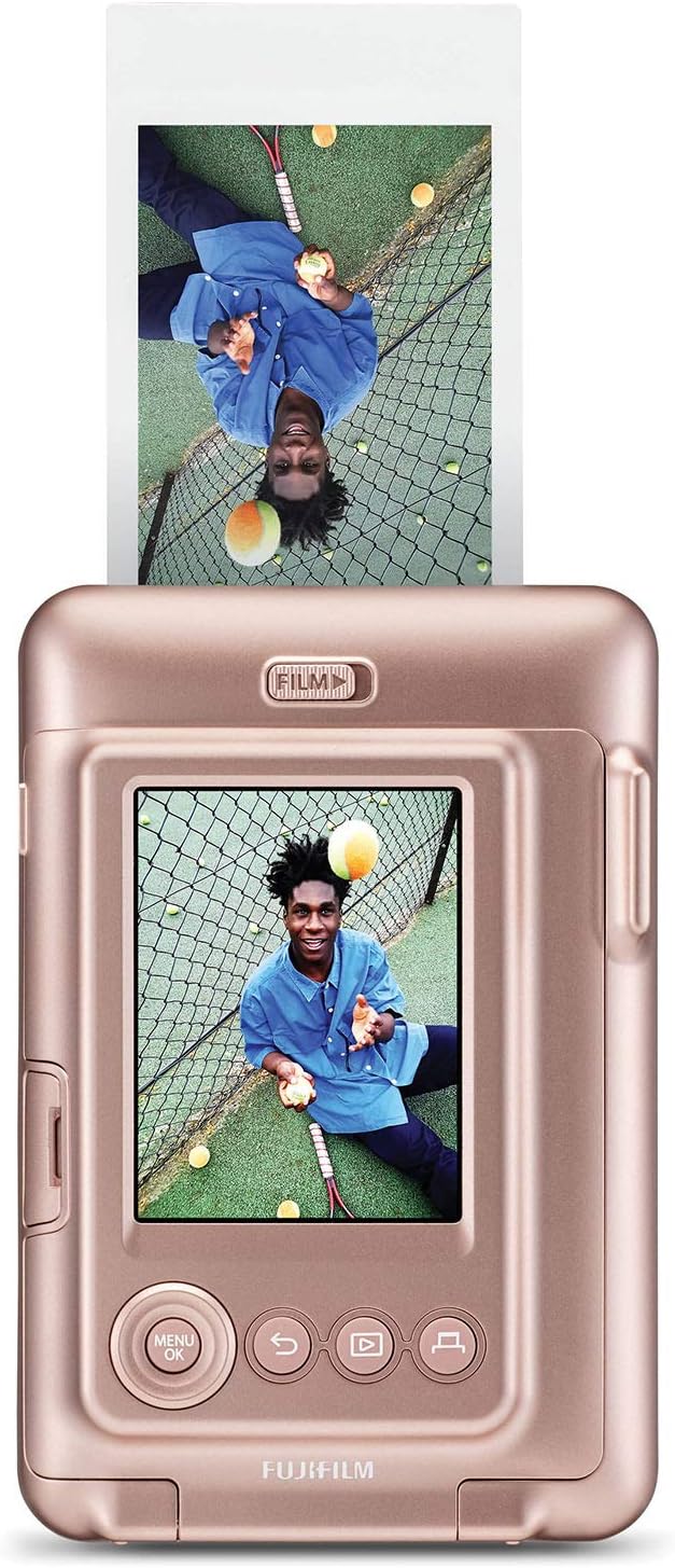 Fujifilm Instax Mini Liplay Hybrid Instant Camera (Rose Gold)