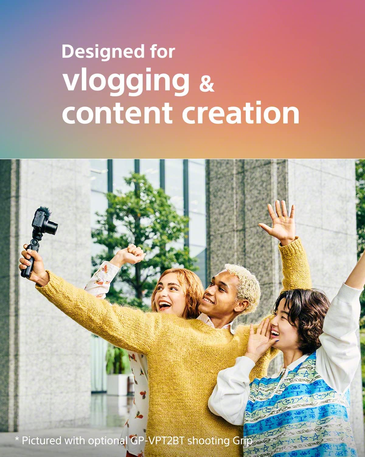 Sony ZV-1 II Vlog Camera for Content Creators and Vloggers (White) (Renewed)