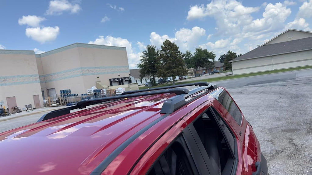 2PCS Crossbar Fits for Hyundai Venue 2022 2023 2024 2025 SEL Limited with Raised Roof Rails Black Cross bar Aluminum Cargo Carrier