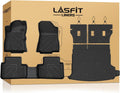 LASFIT Floor Mats & Backrest & Cargo Mats for Subaru Forester 2026 2025 (Fit Hybrid, Not for Gas), All Weather TPE Custom Fit Easy Clean for Forester Hybrid 2025 2026 Car Accessories Trunk Liners