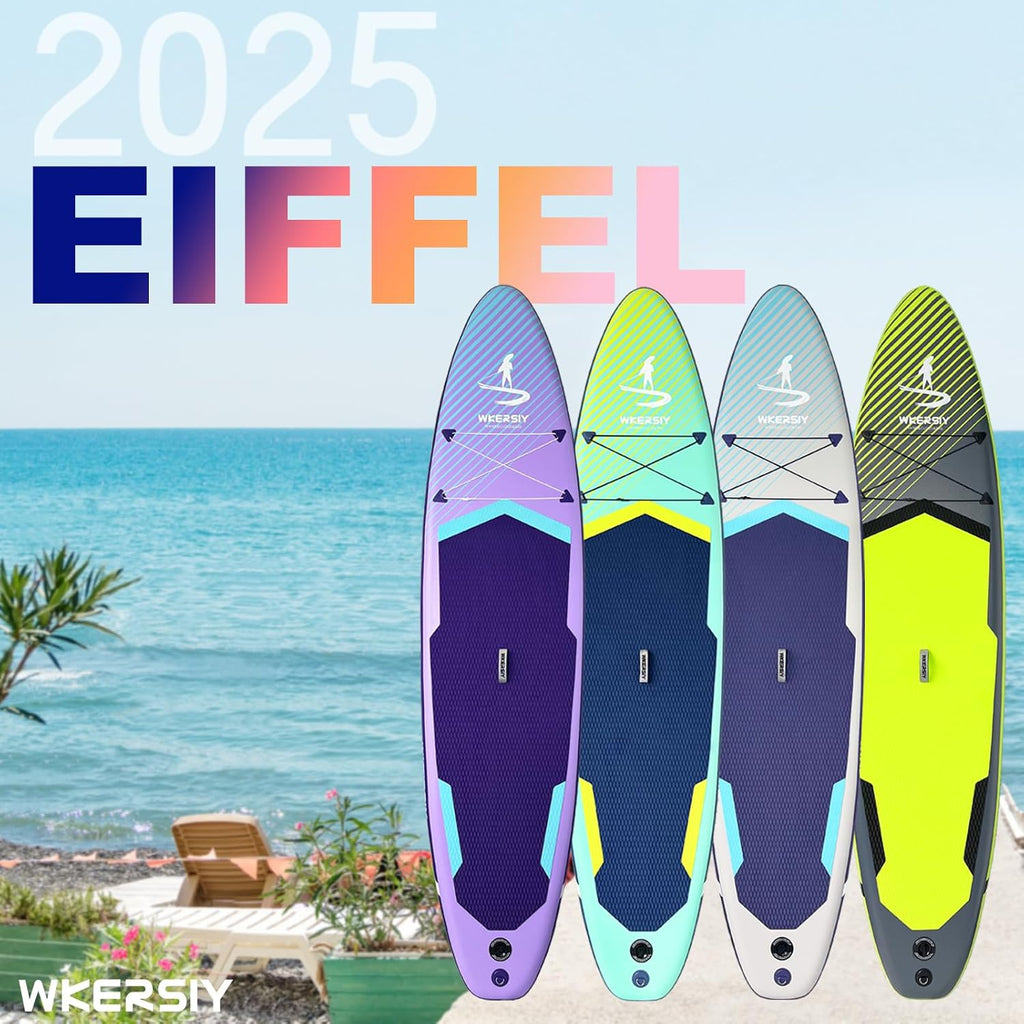 Inflatable Stand Up Paddle Board, 11ft(335cm) Multi-Functional SUP Board with Inflatable Paddle Board Accessories Suitable for Paddling, Yoga on Water, Surfing, Kayaking