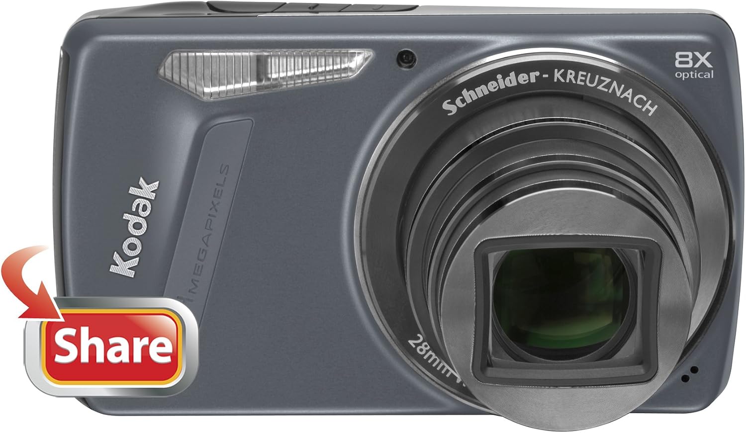 Kodak Easyshare M580 14 MP Digital Camera with 8x Wide Angle Optical Zoom and 3.0-Inch LCD (Blue)