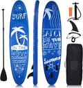 Goplus 9.8'/10'/11' Inflatable Stand Up Paddle Board, 6.5' Thick SUP with Premium Accessories and Carry Bag, Wide Stance, Bottom Fin for Paddling, Surf Control, Non-Slip Deck, for Youth and Adult