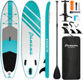 Panana Inflatable Stand Up Paddle Board 10'/10'8''x30''/32''x6'' iSUP Non-Slip Deck Paddleboard for Adults Beginners Youth, with Paddle Pump Fins Leash Backpack