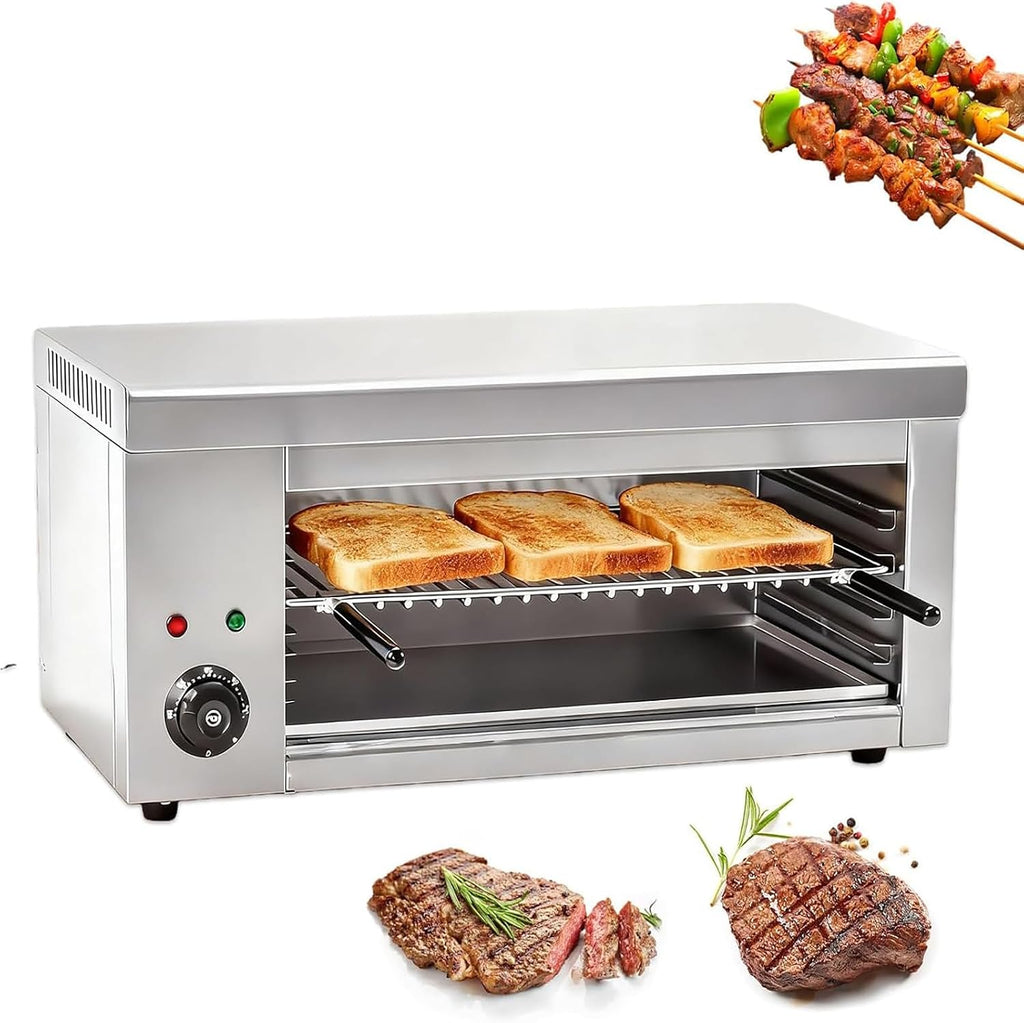 Korean BBQ Style Indoor Electric Grill, 2000W & 30L - 4 Adjustable Grilling Levels, 50-300°C Precise Temperature Control, Smoke-Free, Easy To Clean Stainless Steel