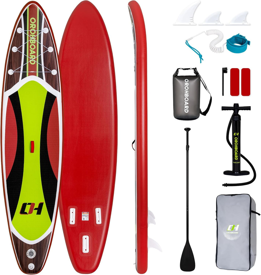 Inflatable Paddle Board 11'6/10'6 Paddle Board - All-Around SUP Board for Adults & Beginners, Stand Up Paddle Board with Complete Accessory Kit for Lake, River, Ocean