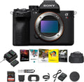 Sony a7R V Mirrorless Camera (Black) - 61MP Full-Frame Digital Camera with Batteries & Dual Charger Kit, Corel Software Kit, 128GB SDXC Memory Card & Large DSLR Bag - Essential Bundle