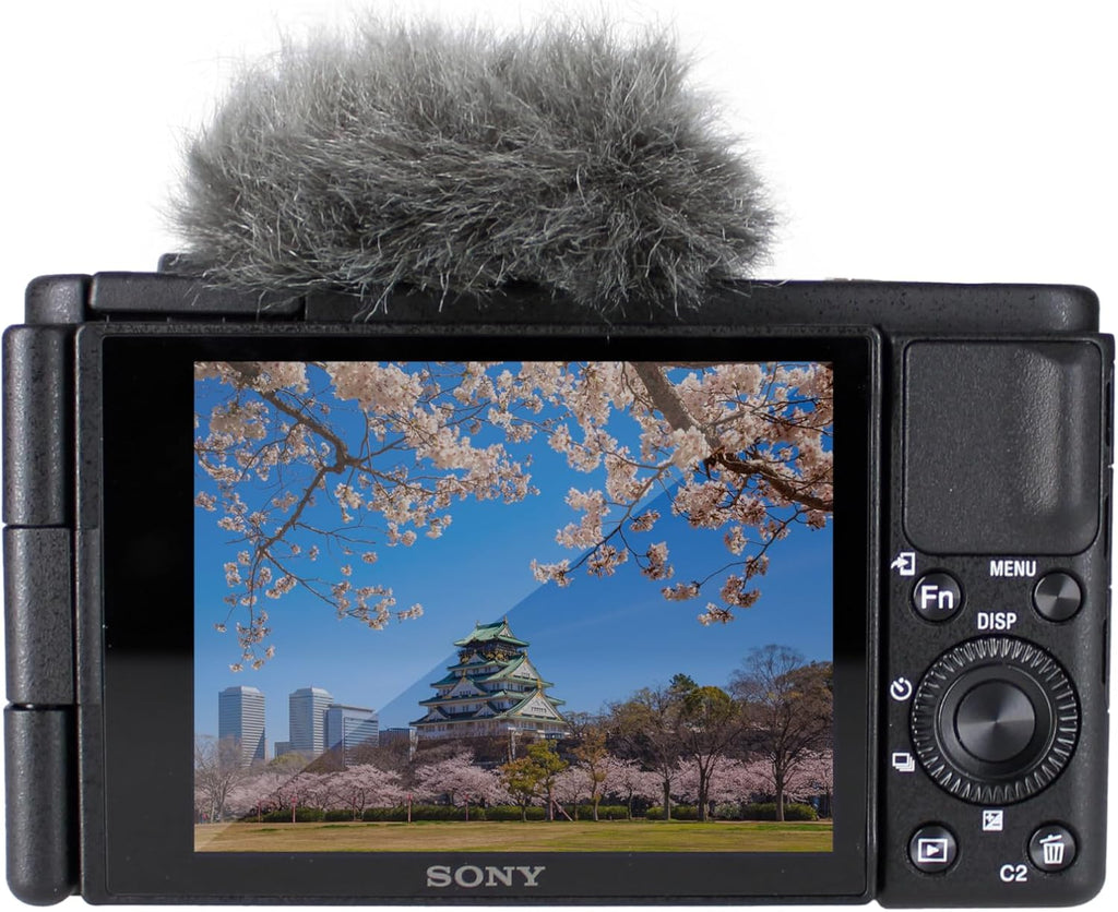 Sony ZV-1 Digital Vlogging Camera Black (DCZV1/B) – 20.1 MP 1' Sensor, 24–70 mm ZEISS Lens, 4K HDR Video, Flip Screen w/ 64GB Card, Photo Software, NP-BX1 Battery, Card Reader, LED Light and More
