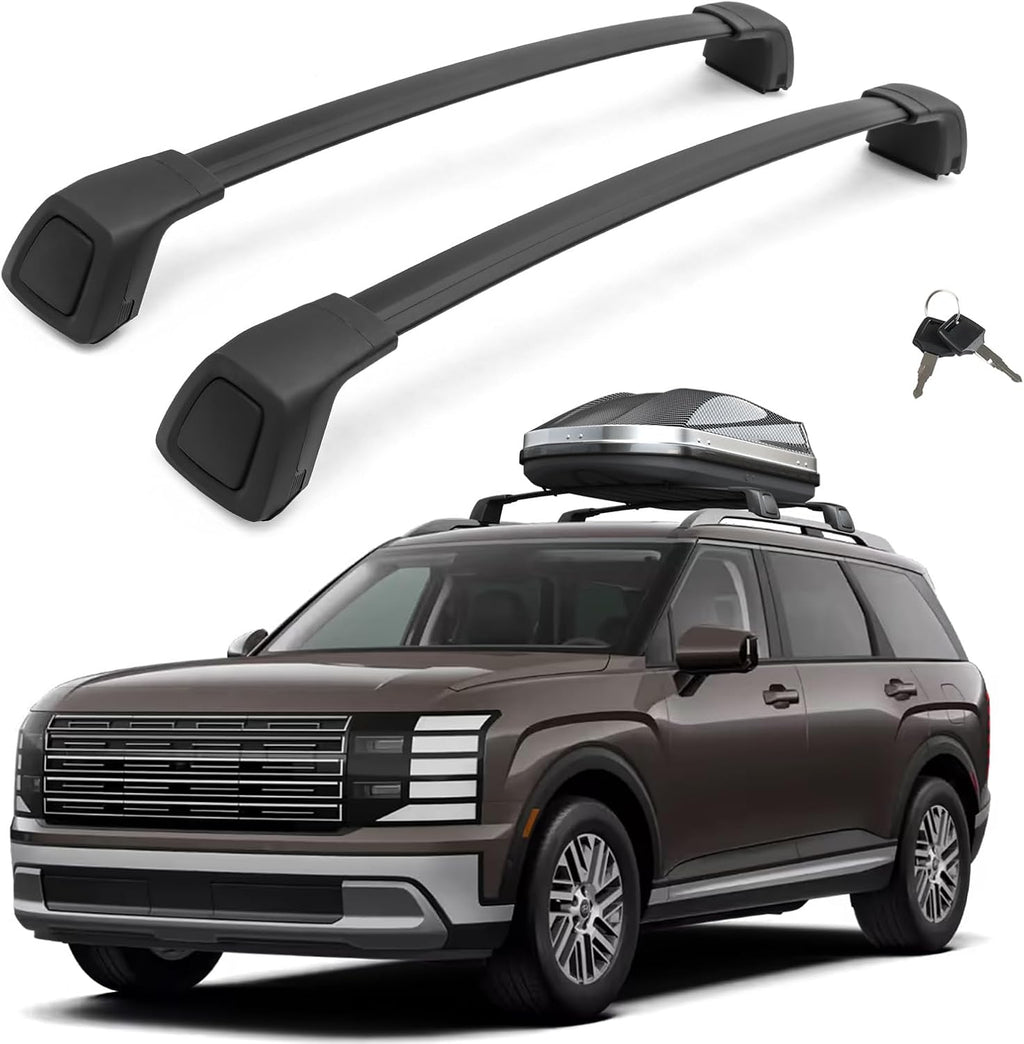 Upgraded Roof Rack Cross Bars Fit for 2026 Hyundai Palisade, Lockable Crossbars Luggage Cargo Carrier, Rooftop Accessories for Bike Kayak Skis Surfboard Canoe