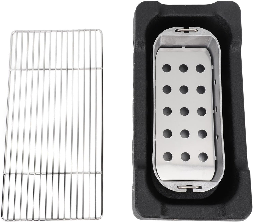 Japanese Style BBQ Grill, Portable Aluminium Alloy Charcoal Stove with Wire Mesh Grill for Outdoor Camping Picnic Barbecue Stove Accessories (XL)