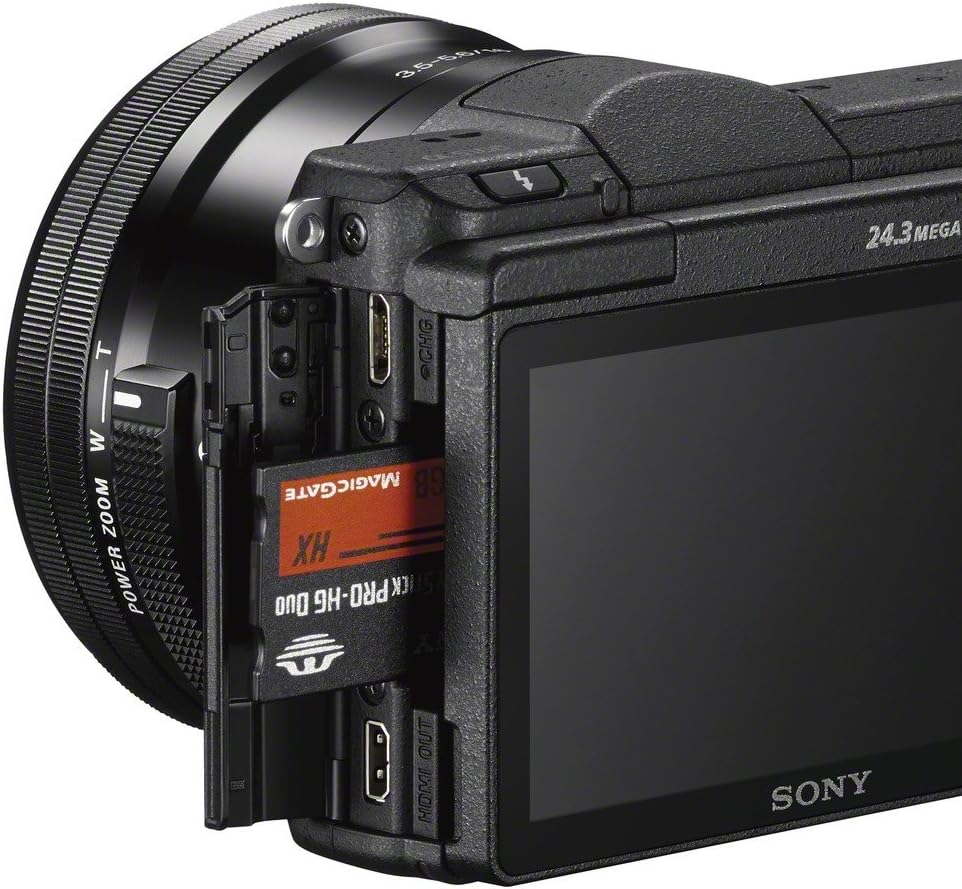 Sony a5100 16-50mm Mirrorless Digital Camera with 3-Inch Flip Up LCD (Black) (Renewed)
