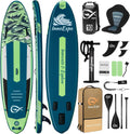 InnoExpo 11' Inflatable Stand Up Paddle Boards with Premium Accessories, Wide Stable SUP Paddle Board Design, Non-Slip Comfort Deck for Youth & Adults