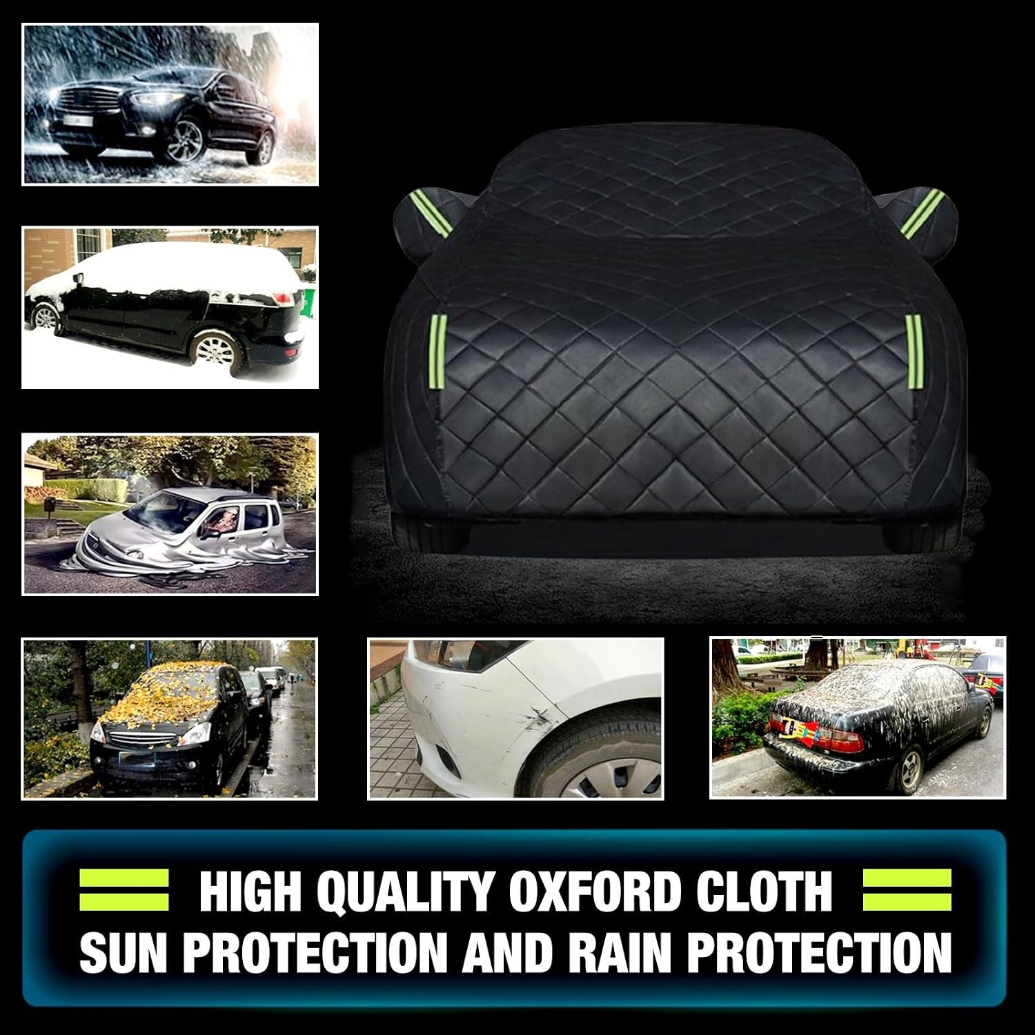 Winter Heavy Duty Car Cover for VW Golf Cabrio MK1 1979-94– 5-Layer Waterproof All-Weather Car Cover for Hail Protection Snowproof, Windproof, UV & Sun Protection