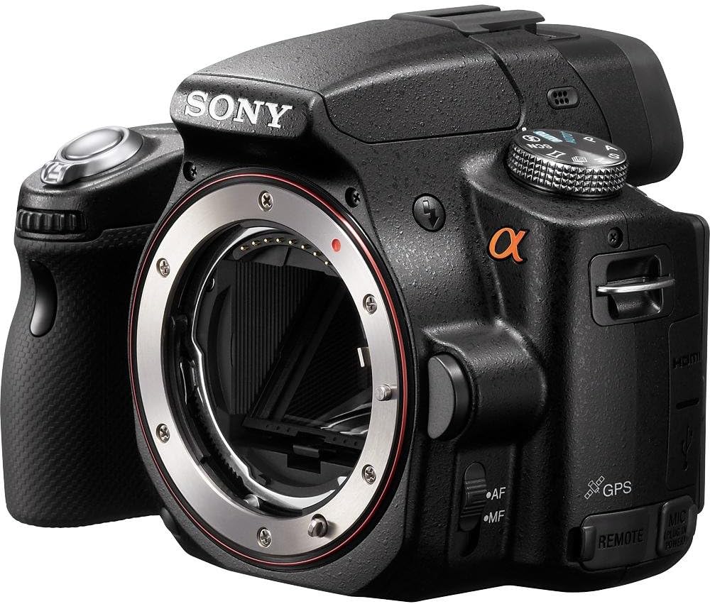 Sony Alpha SLT-A55V DSLR with Translucent Mirror Technology and 3D Sweep Panorama (Camera Body only) (Black)