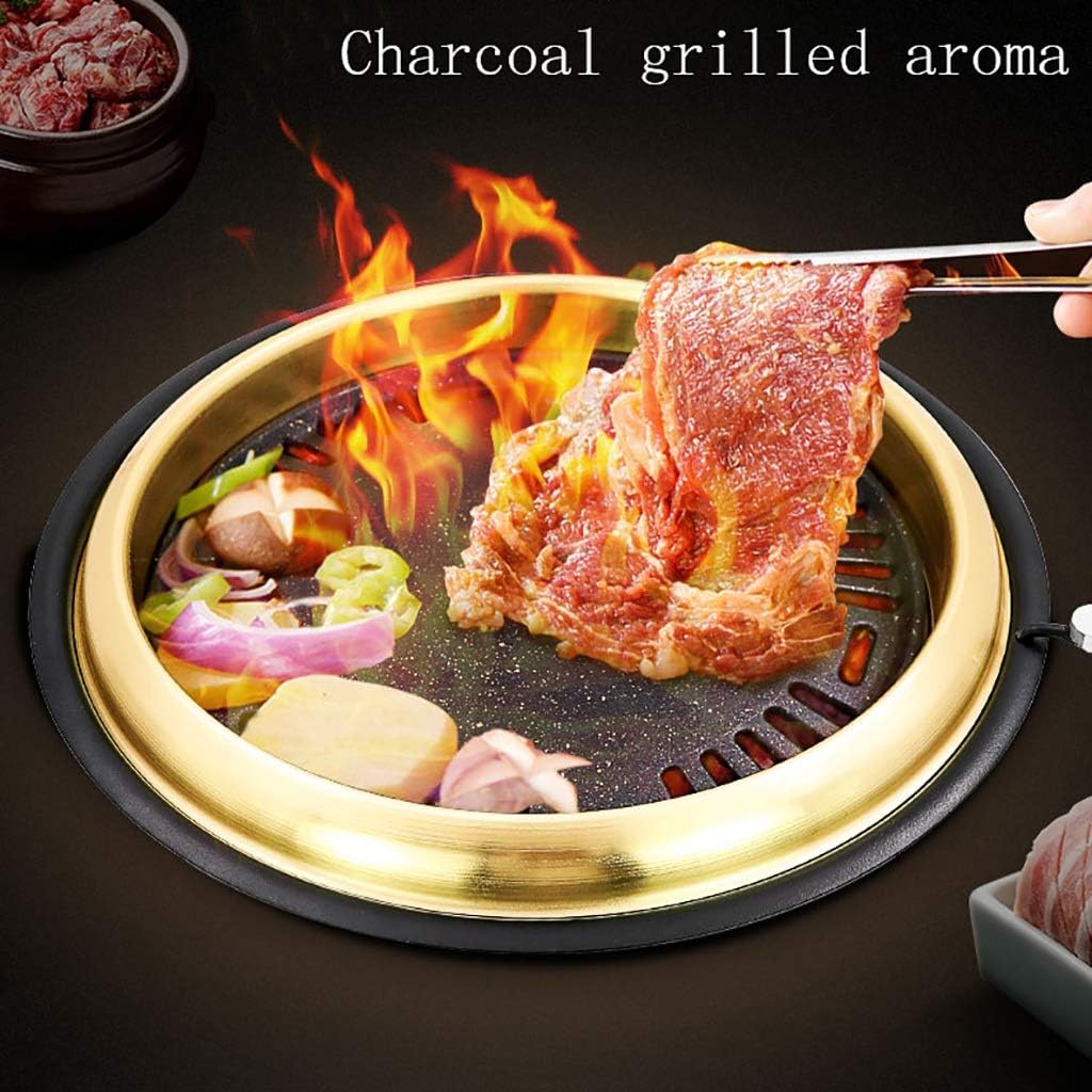 BBQ Barbeque Barbecue Grill,Korean Charcoal Grill,Smoke Exhaust Grill Equipment,Phnom Penh Commercial Barbecue Grill,5 Styles (Color : A)