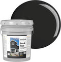 EVOLVE Barn & Fence Paint, Flat (Black), 5 Gallon – Durable Scratch-Resistant Wood Coating for Outbuildings & Fences, Fast-Dry Water-Based Formula