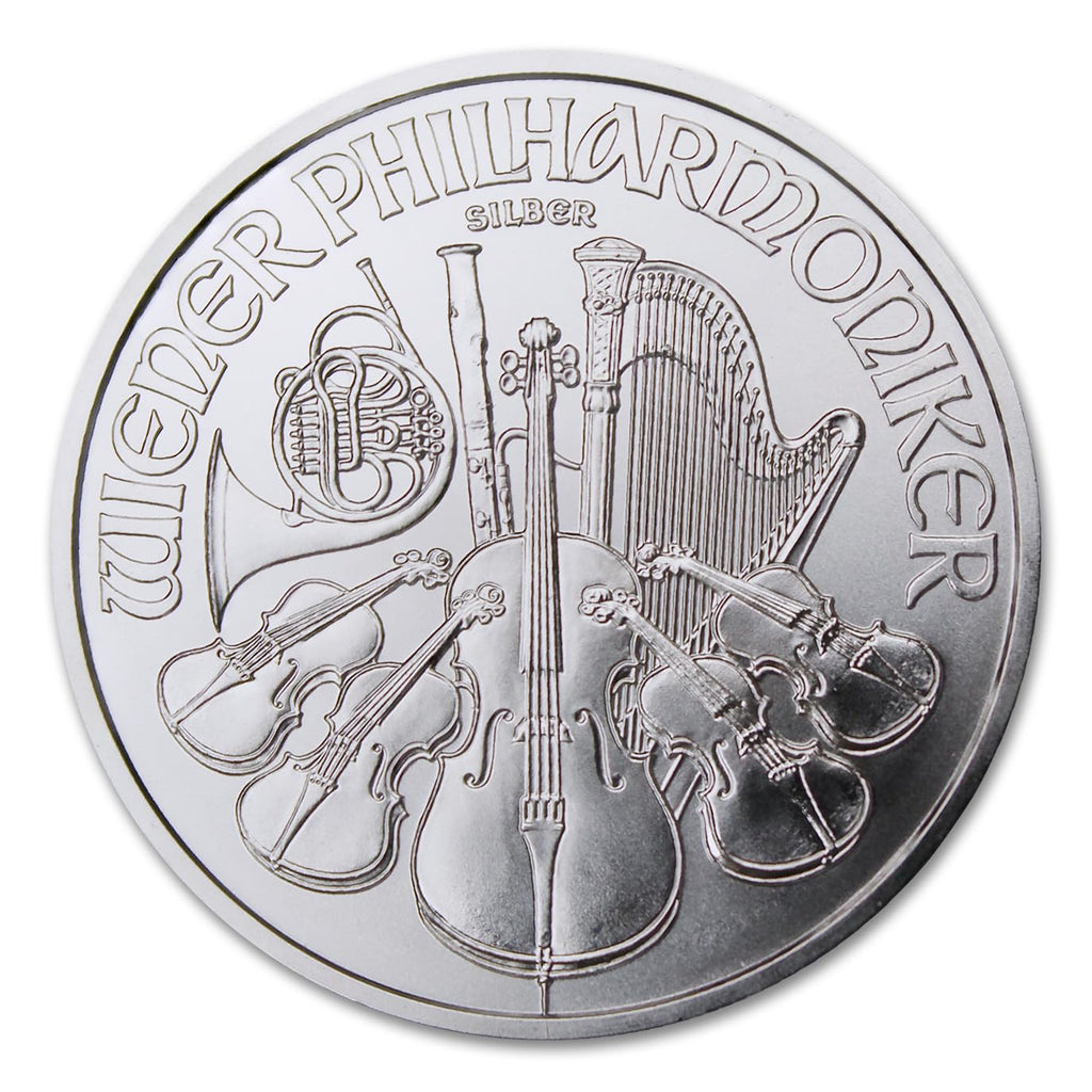 2025-1 oz Austria Silver Philharmonic Coin Brilliant Uncirculated with Certificate of Authenticity €1.50 Seller BU